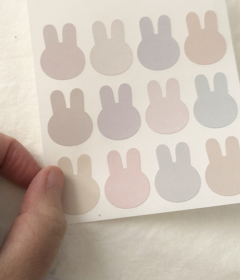 100均で買った穴あけパンチでシールをバインダーに収納