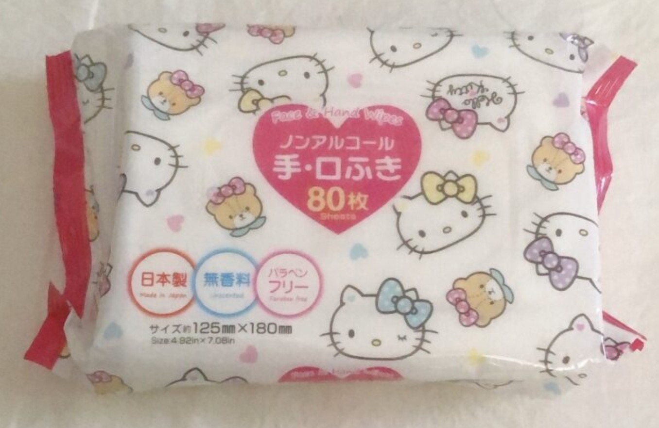 ダイソーで買った手・口ふき