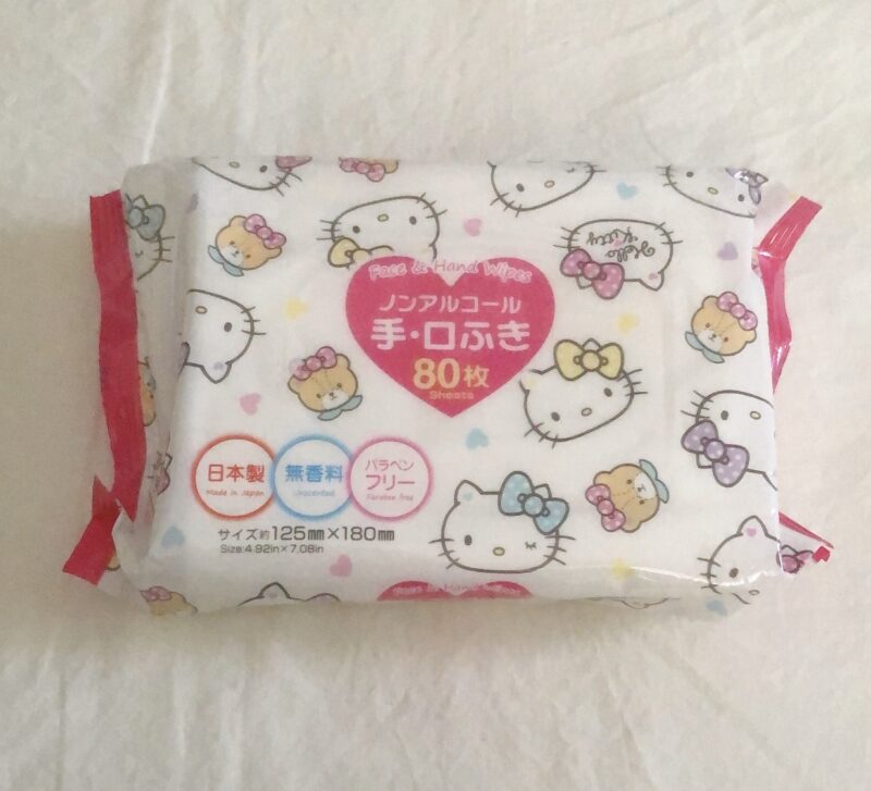 ダイソーで買った手・口ふき