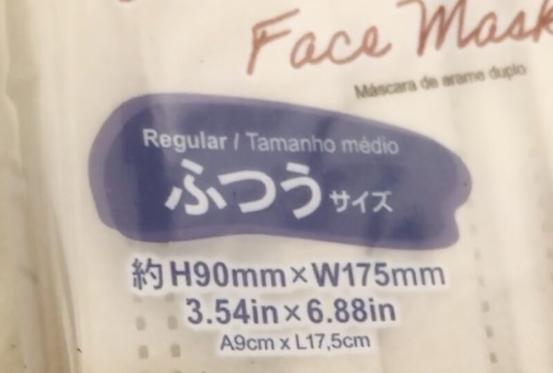 ダイソーで買ったダブルワイヤーマスク（ミルクティーボルドー）