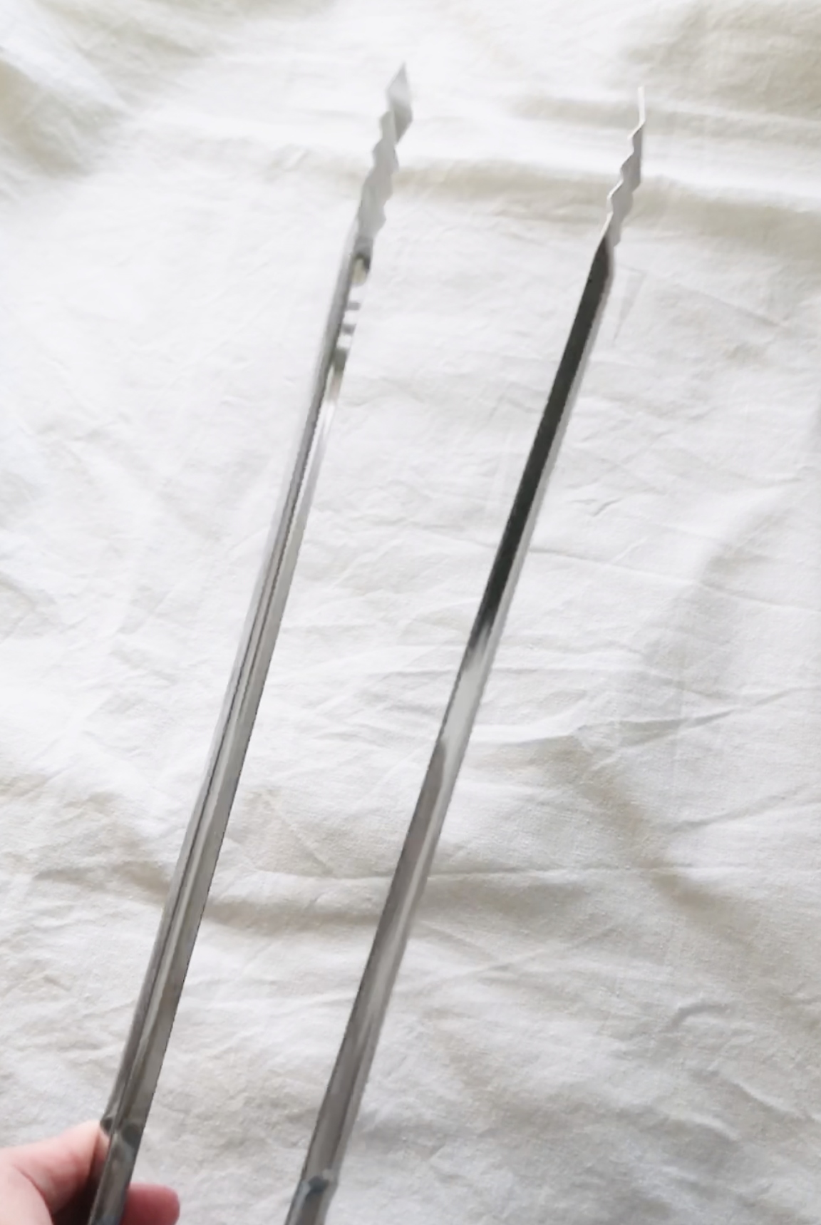 100均セリアで購入したステンレス製トング（ゴミ拾い）