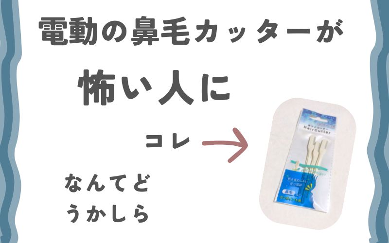 電動の鼻毛カッターが怖い人におすすめの100均雑貨
